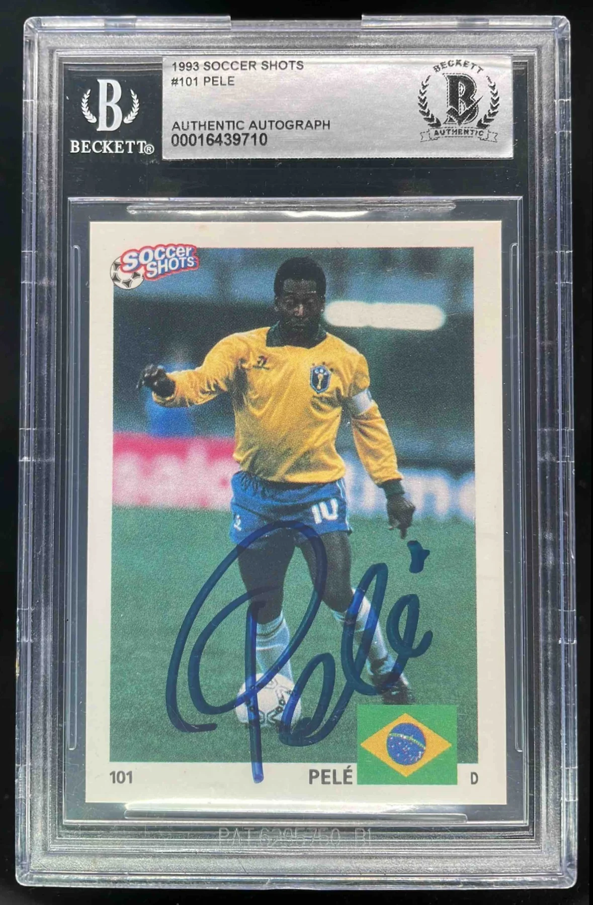 1993 Soccer Shots Autograph #101 Pele Auto BGS Authentic