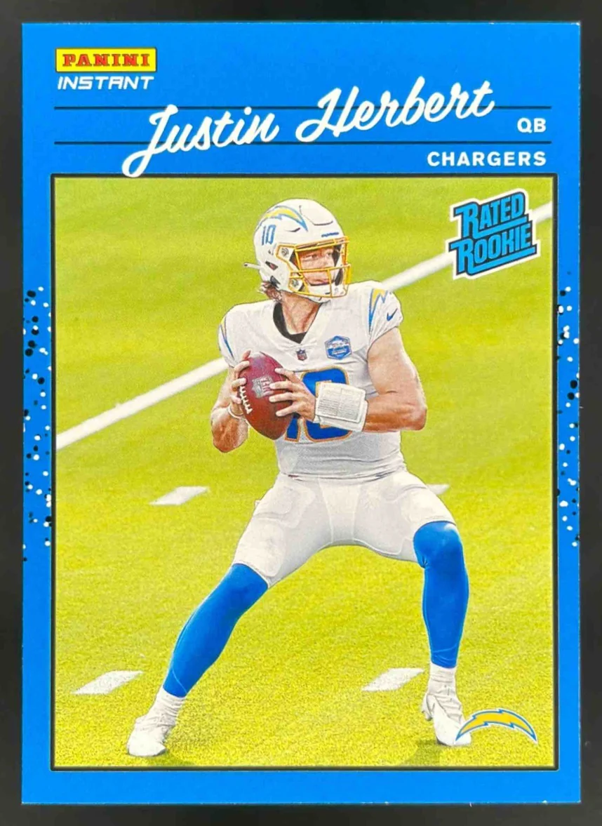 2020 Panini Instant Rated Rookies Retro #RR4 Justin Herbert RC