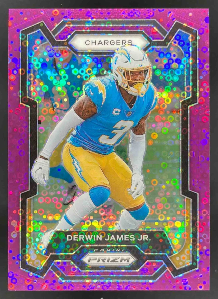 2023 Panini Prizm No Huddle Purple Prizm #155 Derwin James Jr./35