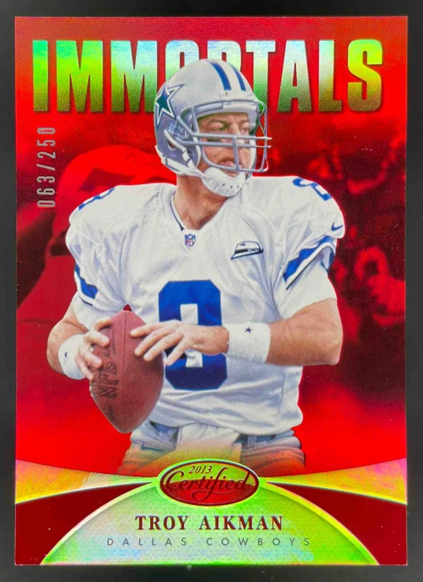 2013 Panini Certified Mirror Red #198 Troy Aikman /250