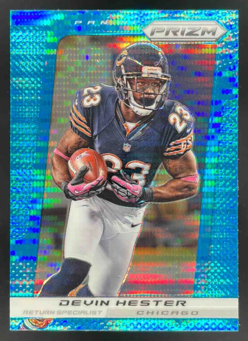2013 Panini Prizm Prizms Light Blue Pulsar #106 Devin Hester