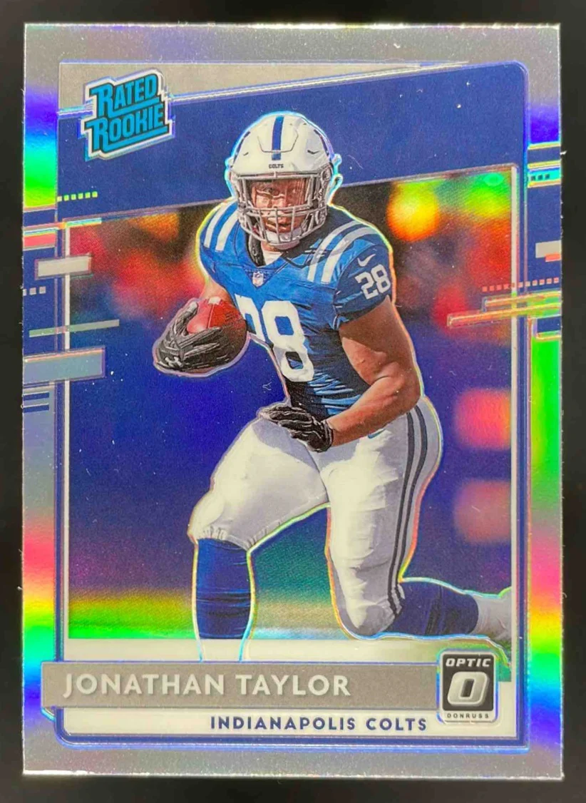 2020 Panini Donruss Optic Holo Prizm #167 Jonathan Taylor RC
