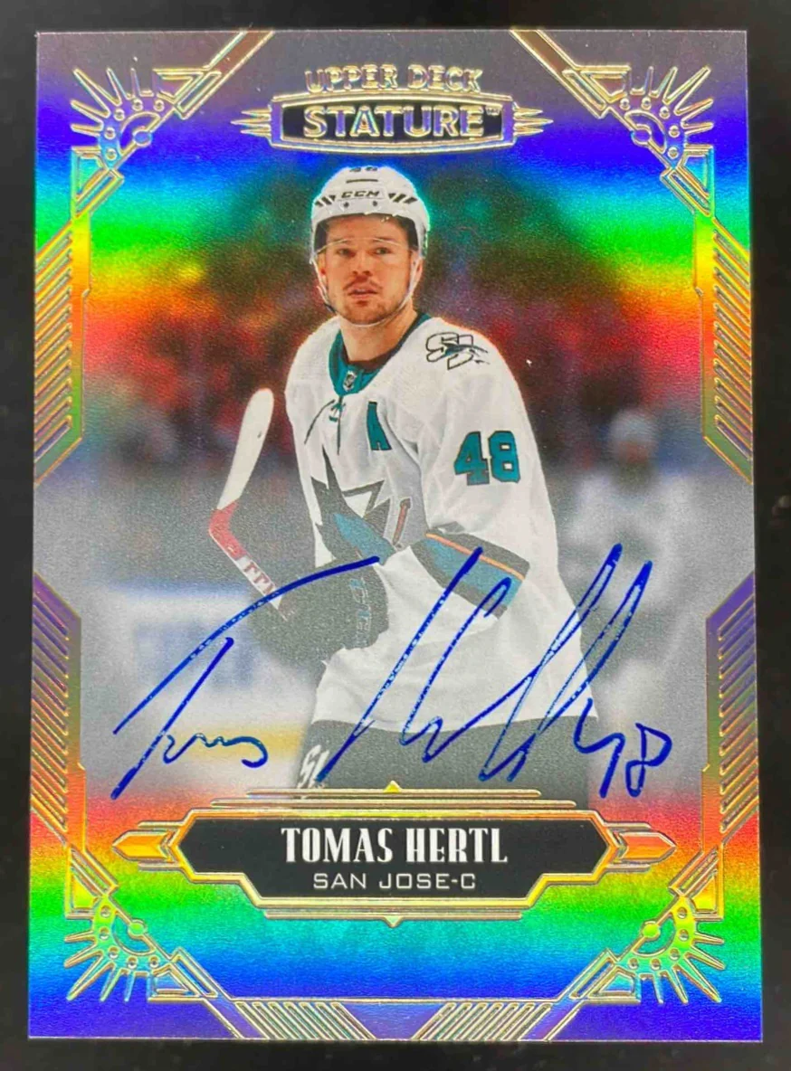 2020-21 Upper Deck Stature Autographs #8 Tomas Hertl Autograph Auto