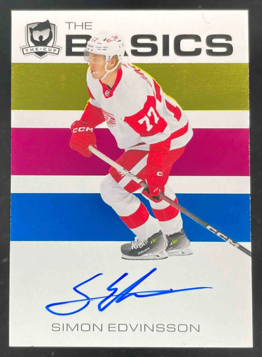 2023-24 Upper Deck The Cup The Basics Auto #B-SE Simon Edvinsson Autograph Auto