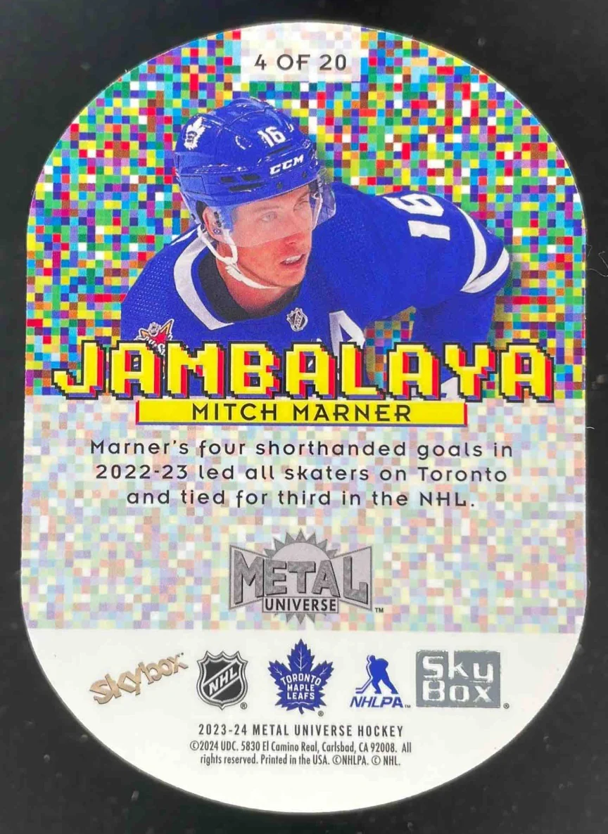 2023-24 Skybox Metal Universe Jambalaya #4 Mitch Marner - Image 2
