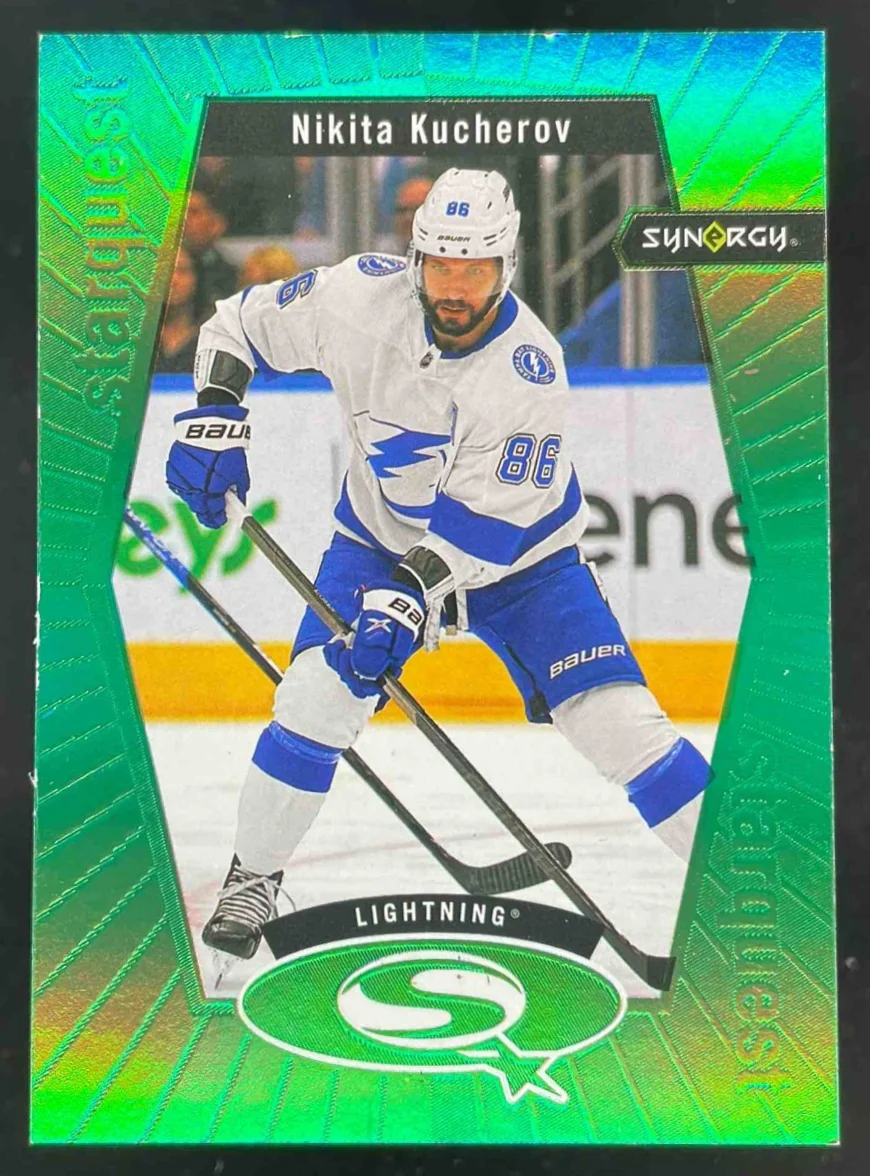 2023-24 Upper Deck Synergy Star Quest '98 Green #SQ-21 Nikita Kucherov /99
