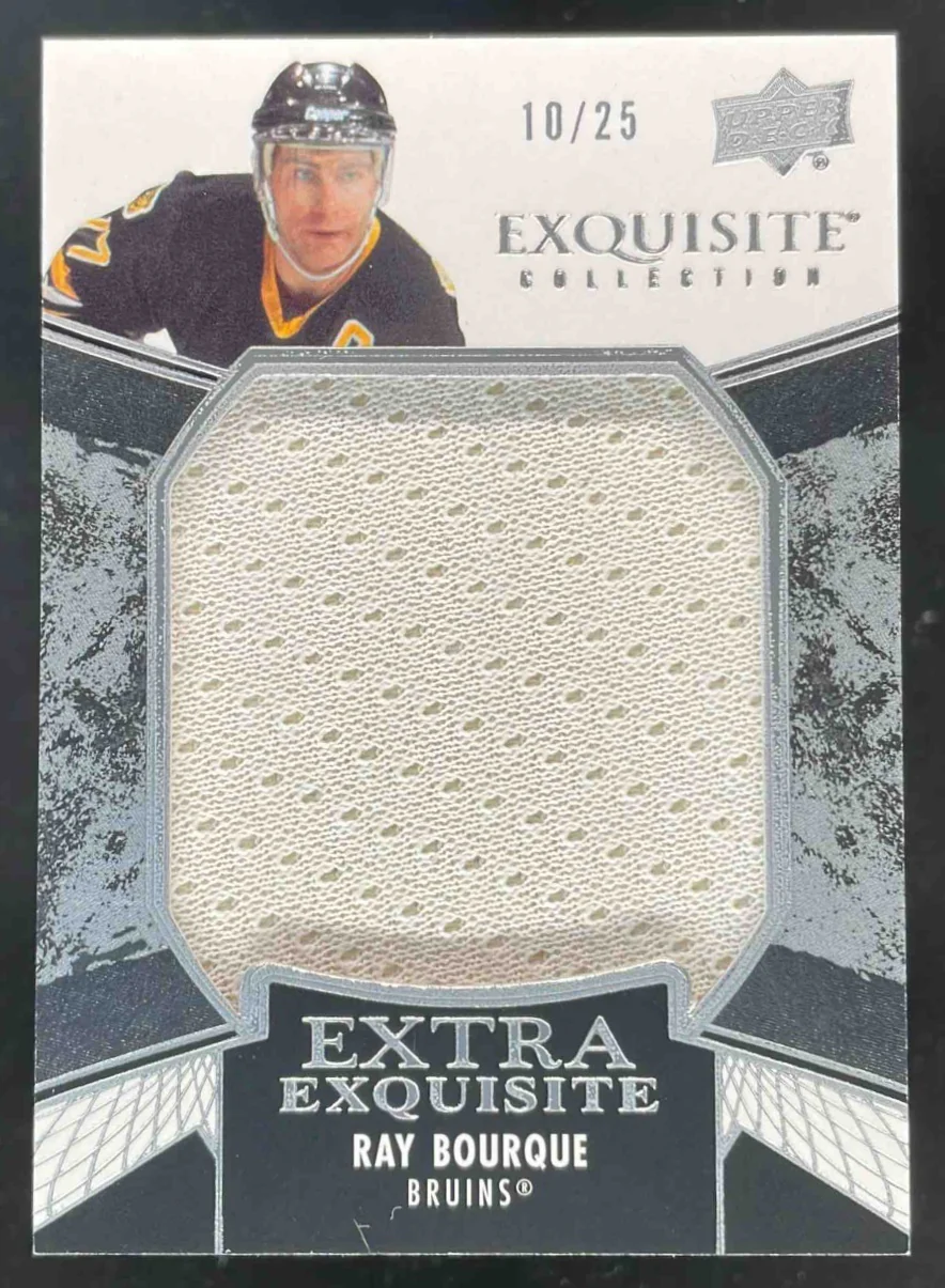 2024 Black Diamond Exquisite Collection Extra Exquisite Jersey Ray Bourque /25