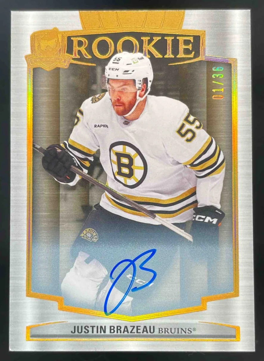 2024-25 Upper Deck The Cup Gold Spectrum Foil #117 Justin Brazeau Auto /36