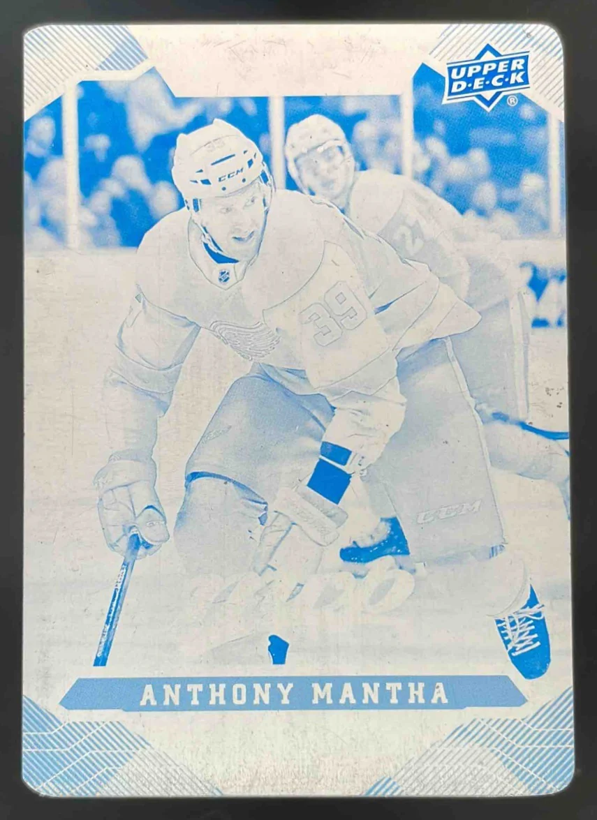 2019-20 Upper Deck MVP Printing Plates Cyan #144 Anthony Mantha 1/1