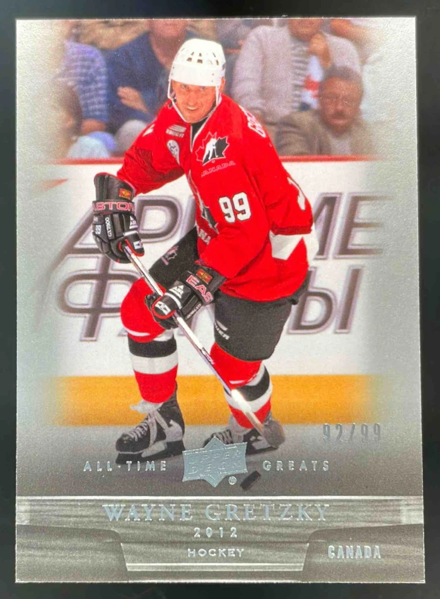 2012 Upper Deck All-Time Greats #73 Wayne Gretzky /99