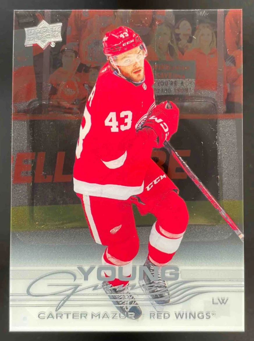 2025 Upper Deck Series 1 Clear Cut #204 Carter Mazur Young Guns RC