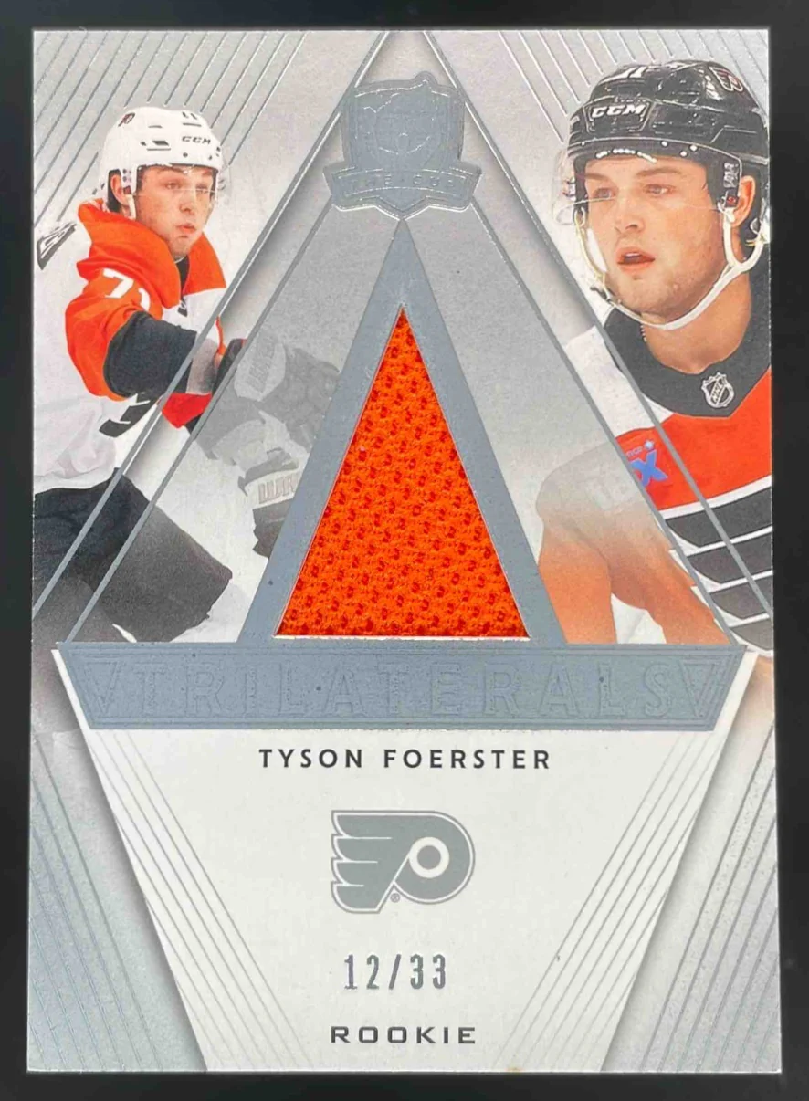 2023-24 Upper Deck The Cup Trilaterals Jersey #TL-TF Tyson Foerster RC /33