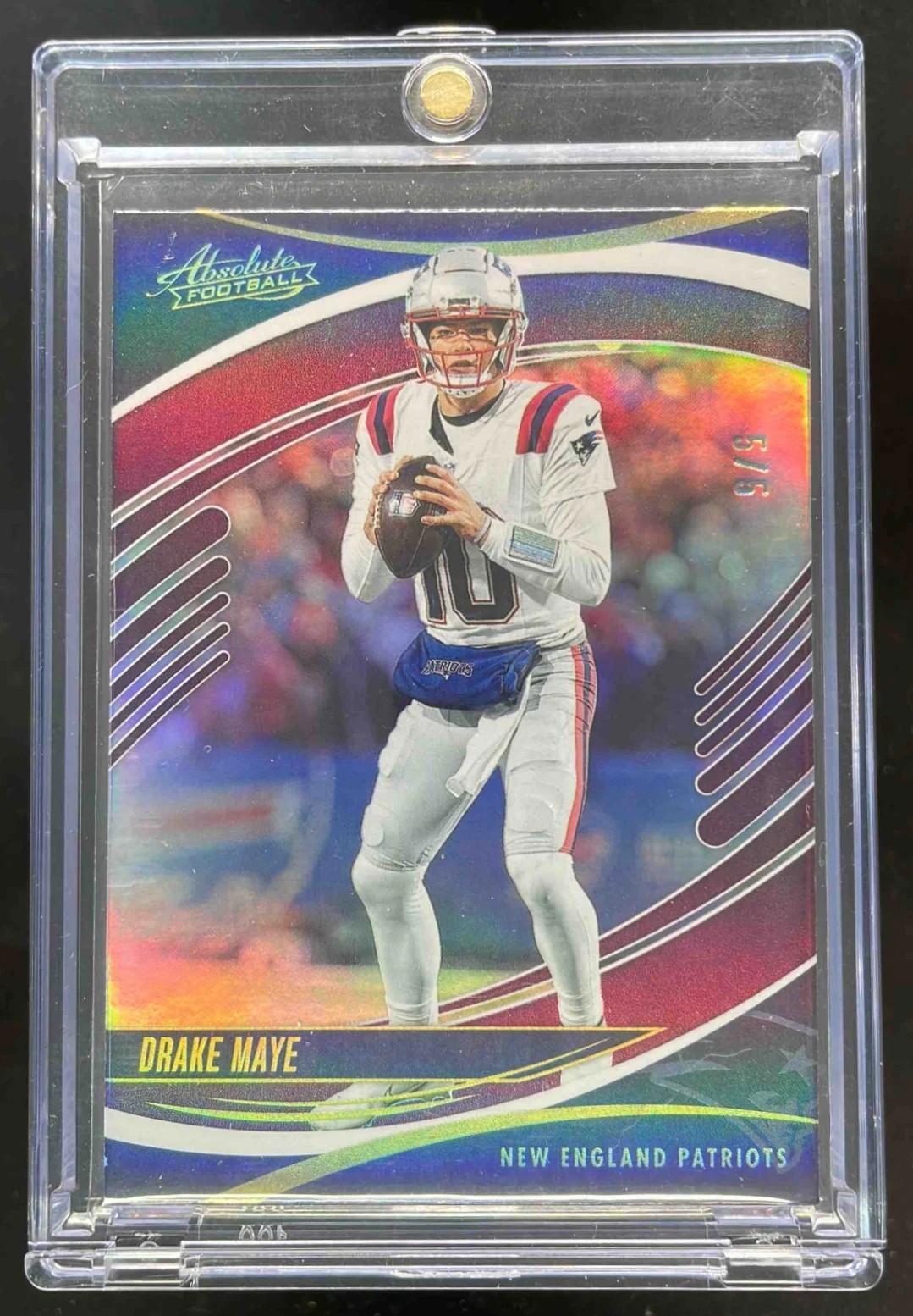 2025 Panini Absolute Spectrum Purple #79 Drake Maye /5