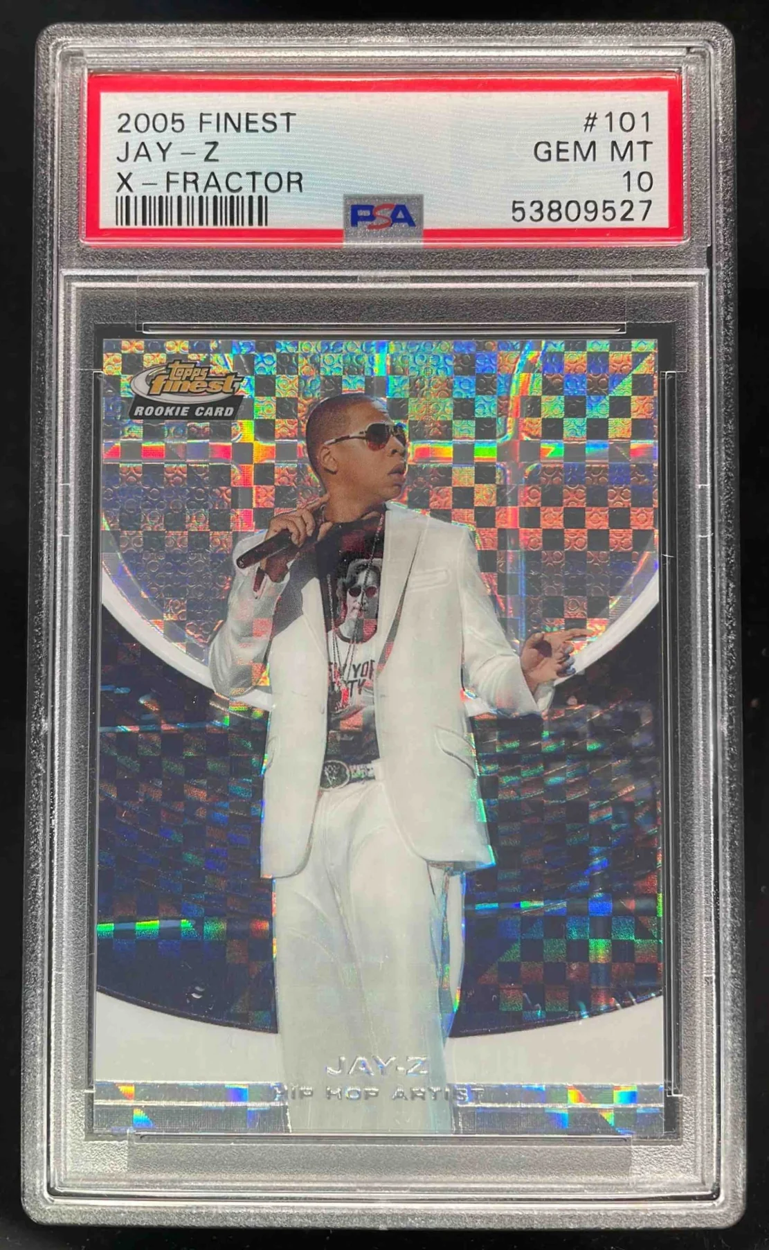 2005-06 Topps Finest X Fractors #101 Jay-Z /199 PSA 10