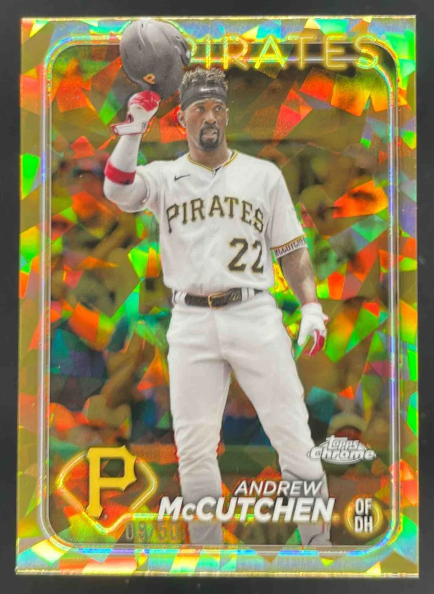 2024 Topps Chrome Sapphire Chrome Gold Refractor #566 Andrew McCutchen /50