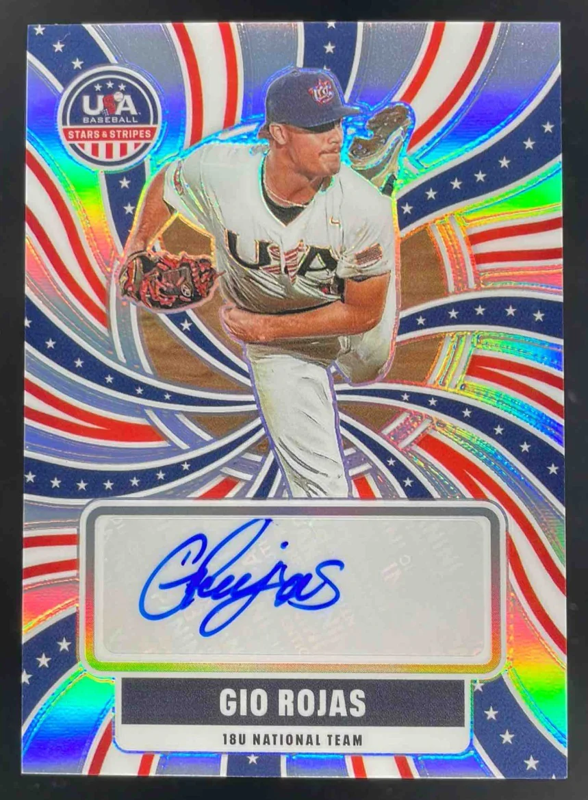 2026 Panini Stars and Stripes Prizm 18U National Team #NTS-GR Gio Rojas Auto