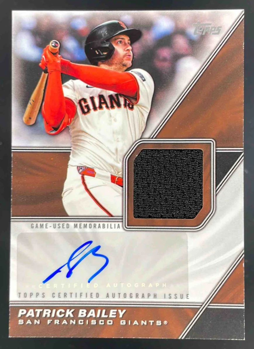 2026 Topps Major League Materials Autograph #MLMA-PB Patrick Bailey Auto