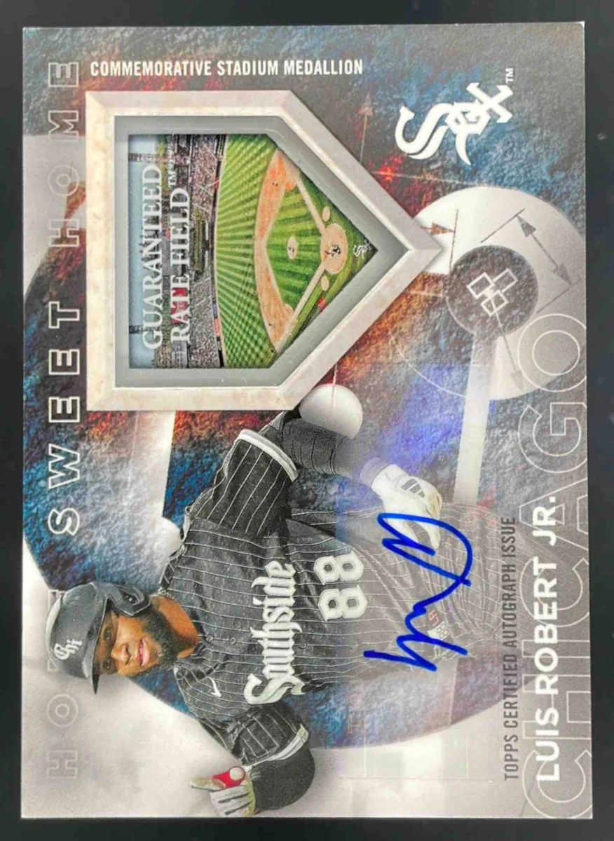 2024 Topps Home Sweet Home Stadium Medallions #HSHA-LR Luis Robert Jr. Auto /25