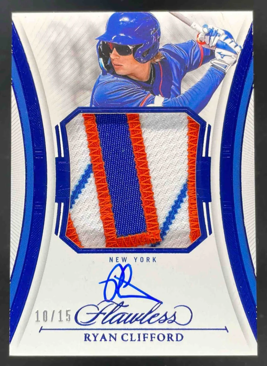2025 Panini Flawless Patch Autographs Sapphire #FPA-RC Ryan Clifford Auto /15