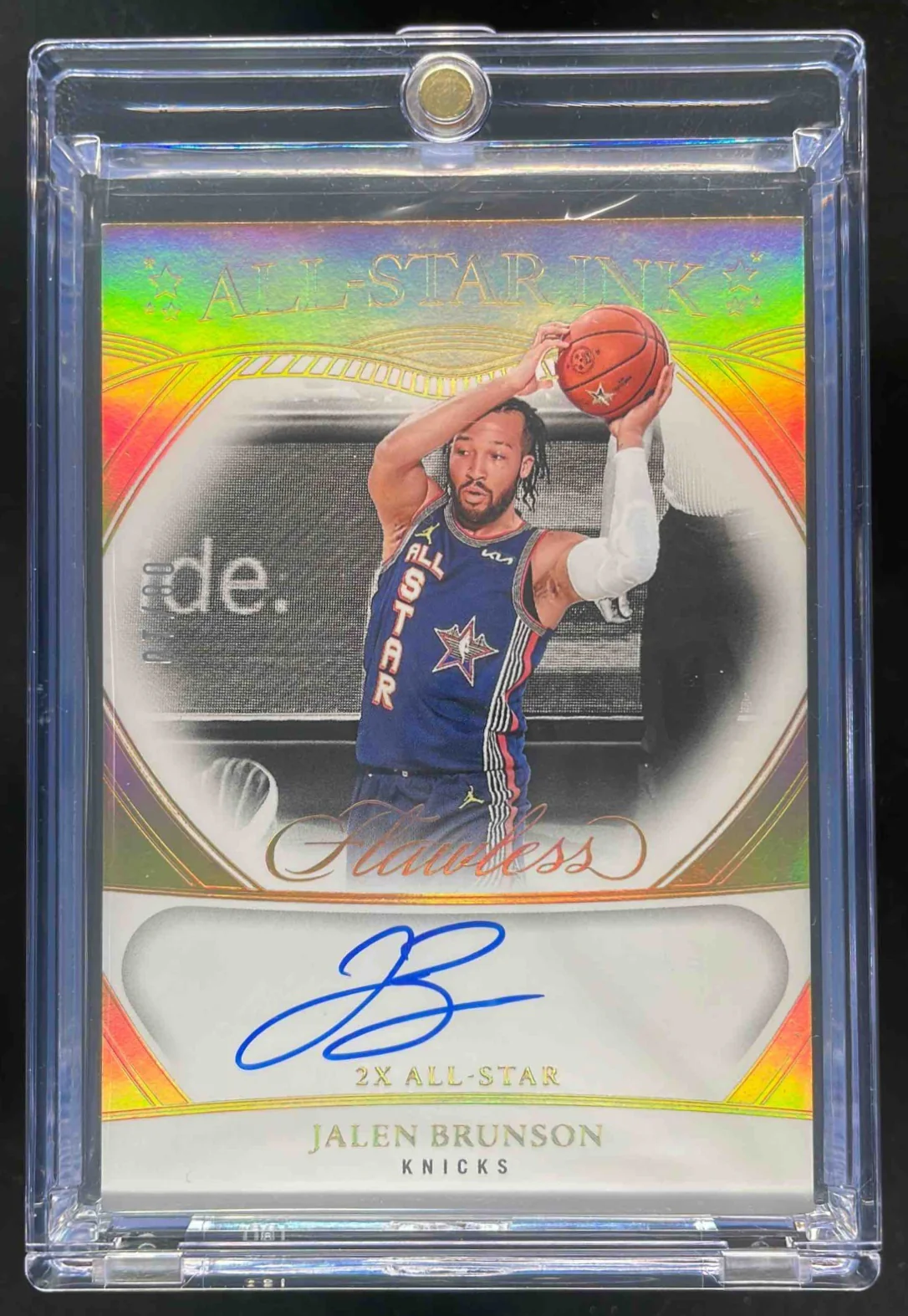 2024-25 Panini Flawless All-Star Ink Gold #20 Jalen Brunson Auto /10