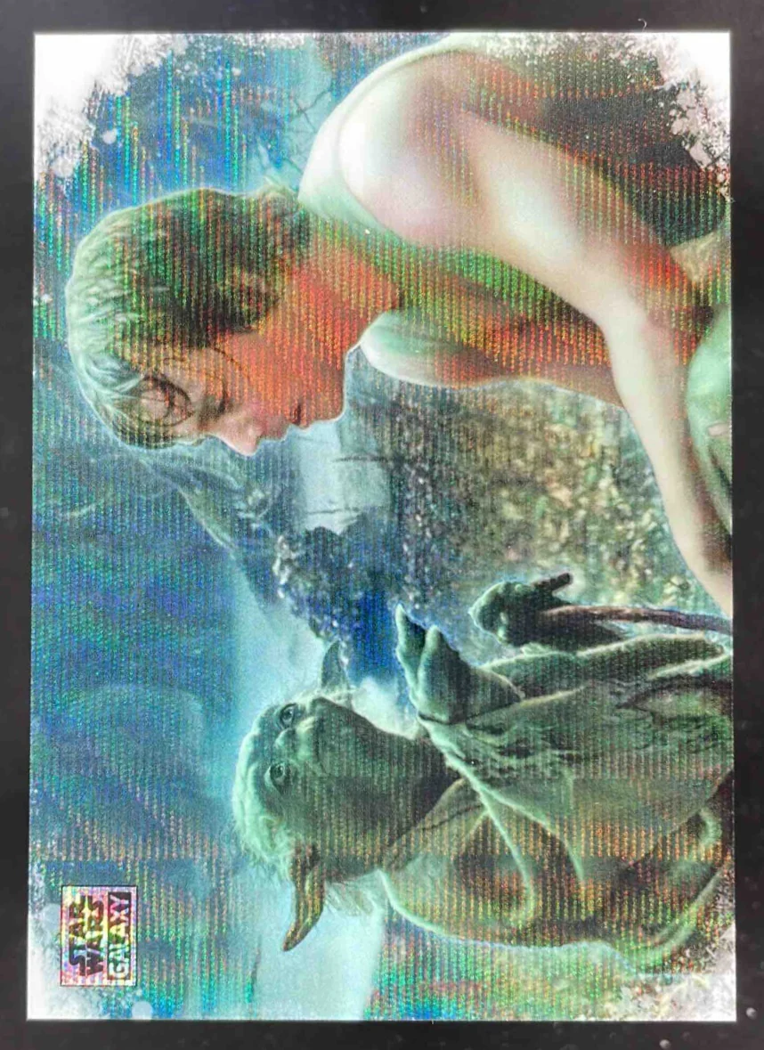 2025 Topps Chrome Star Wars Galactic Inspirations Wave Training With Yoda /99