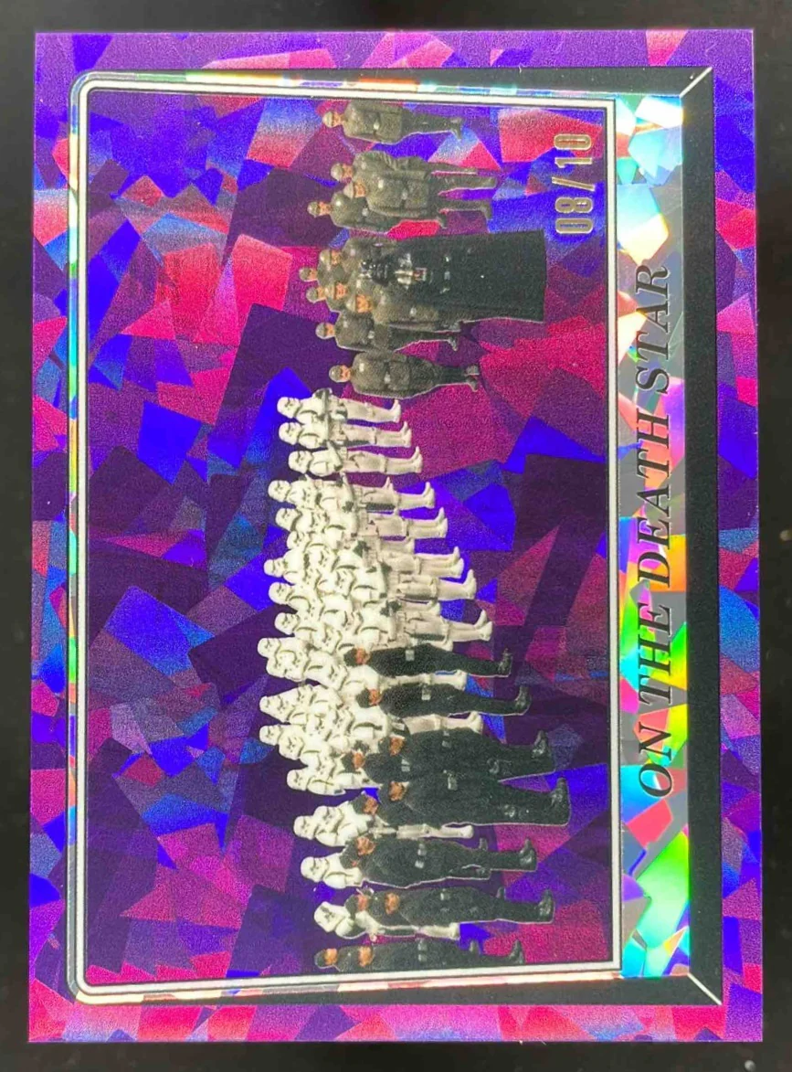 2023 Topps Chrome Sapphire Star Wars Return Jedi Purple On The Death Star /10