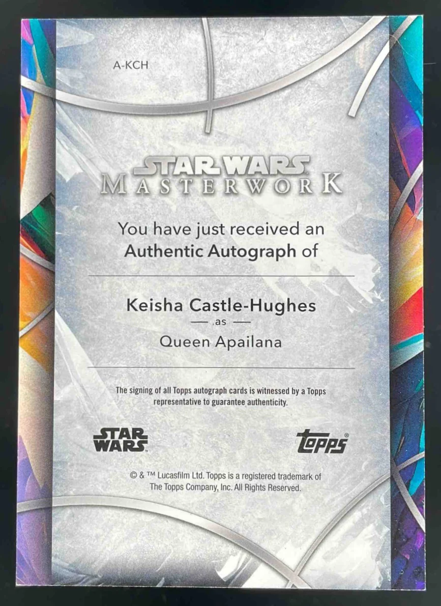 2022 Topps Star Wars Signature Series #A-KCH Keisha Castle-Hughes Auto - Image 2