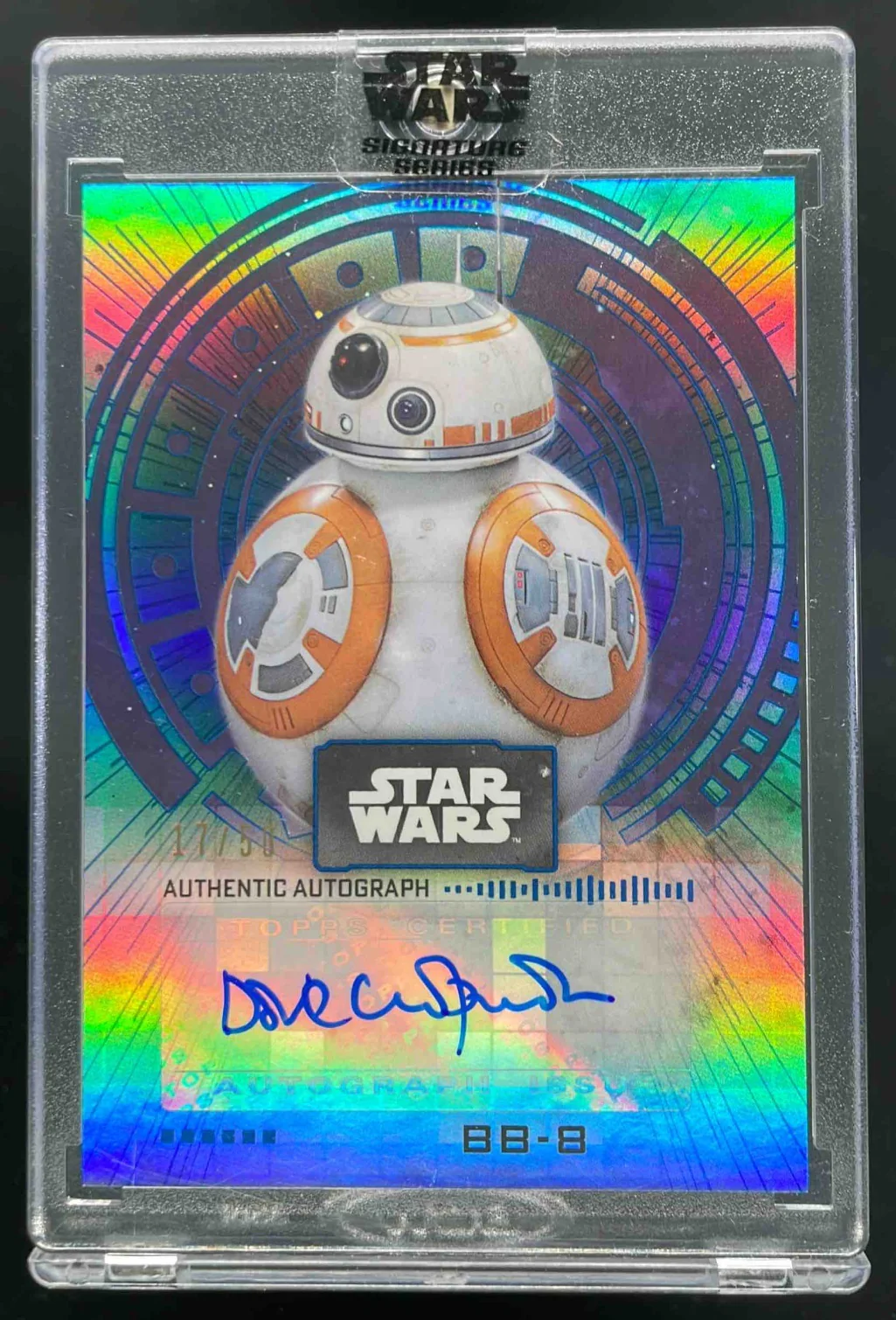 Topps Star Wars Signature Series Blue #A-DC Dave Chapman Auto /50