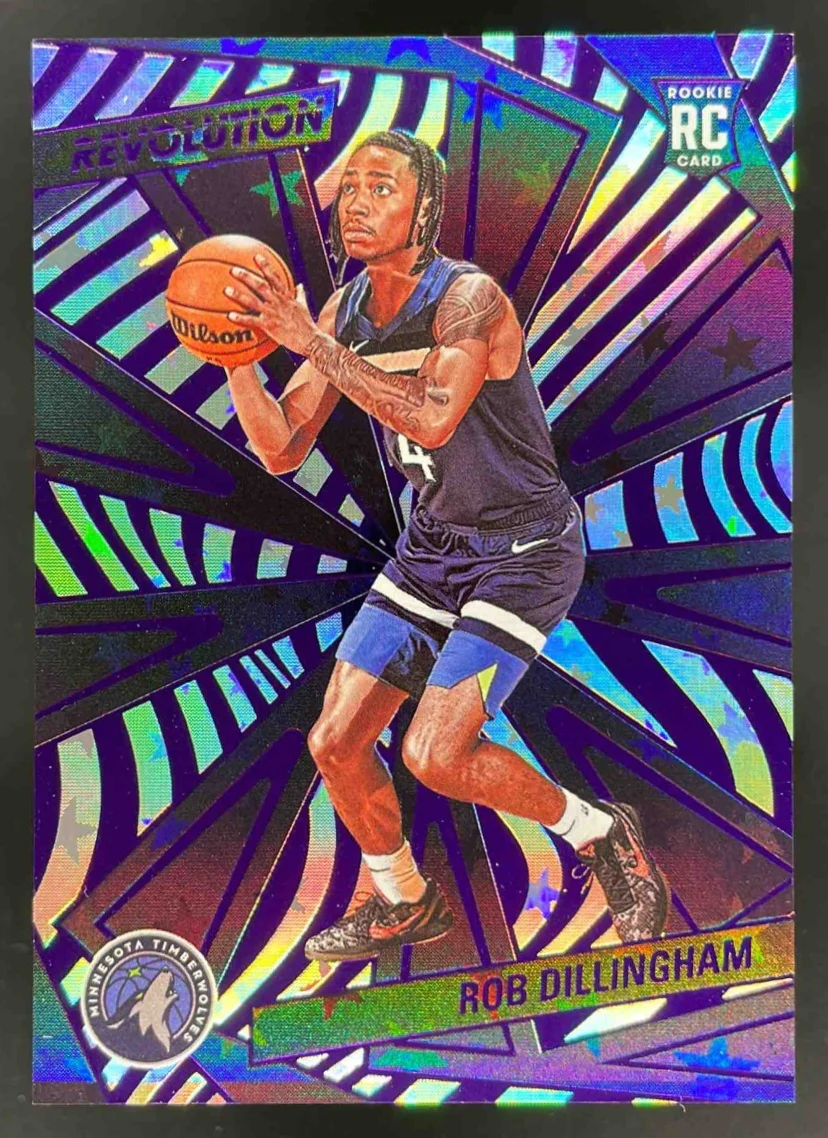 2024-25 Panini Revolution Purple Astro #105 Rob Dillingham RC /15