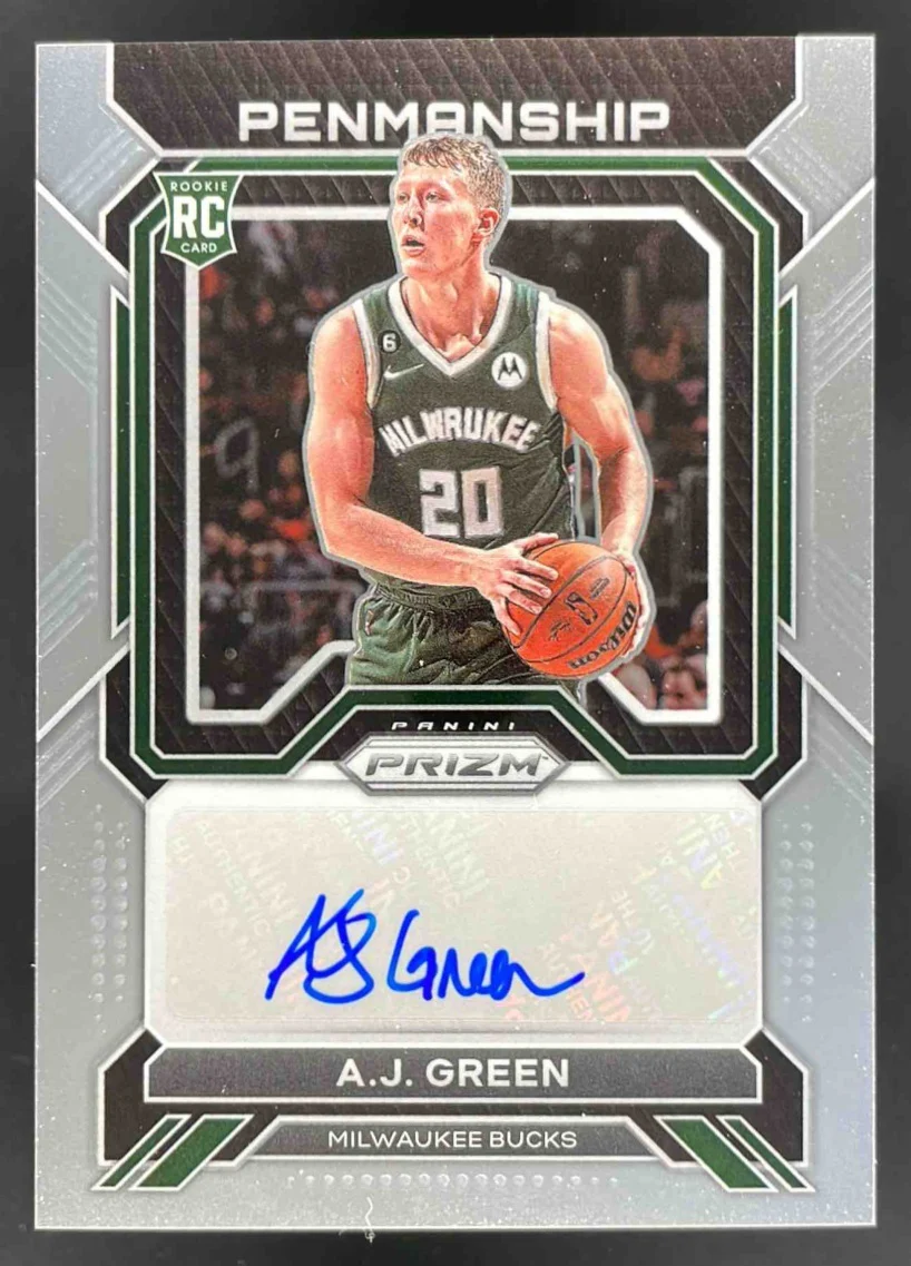 2022-23 Panini Prizm Rookie Penmanship #RP-AJG A.J. Green RC Auto