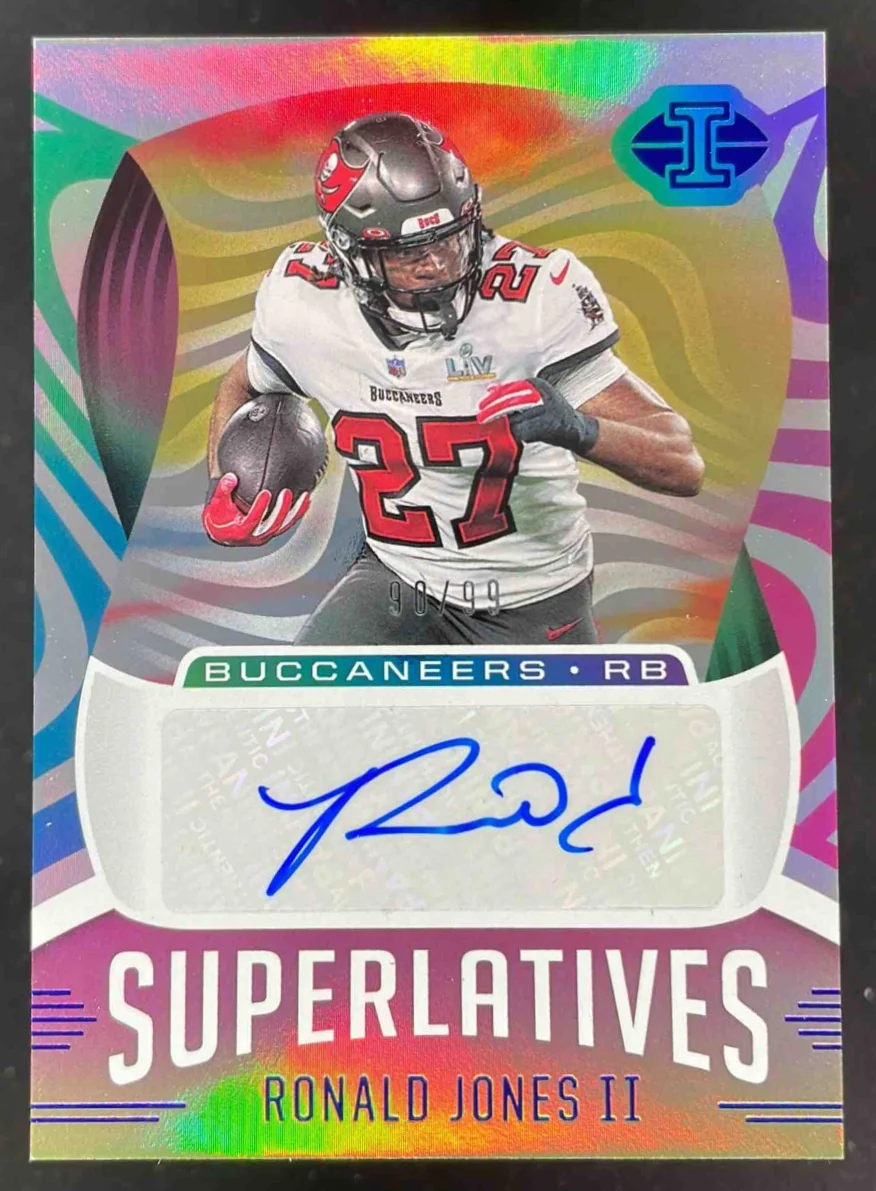 2021 Panini Illusions Superlatives #SU-32 Ronald Jones II Auto /99