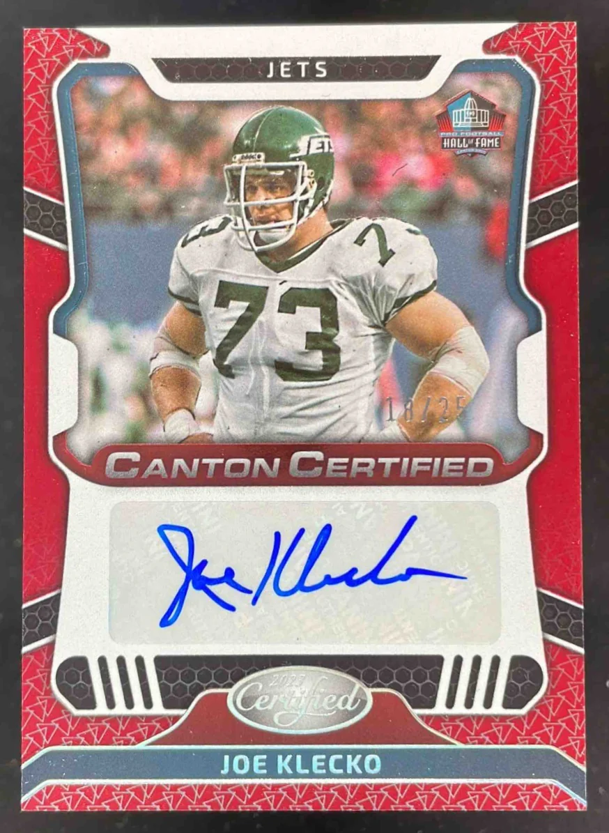2023 Certified Canton Certified Red Etch #CCS-JK Joe Klecko Auto /25
