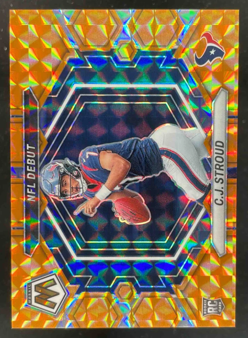 2023 Panini Mosaic Orange Mosaic Prizm #ND-3 C.J. Stroud RC NFL Debut /199