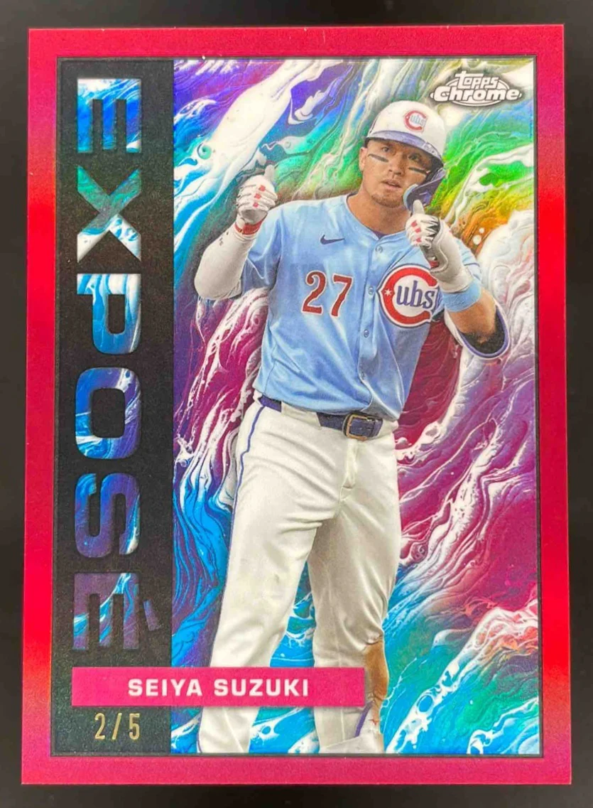 2025 Topps Chrome Update Topps Chrome Expose Red #TCE-46 Seiya Suzuki SSP /5