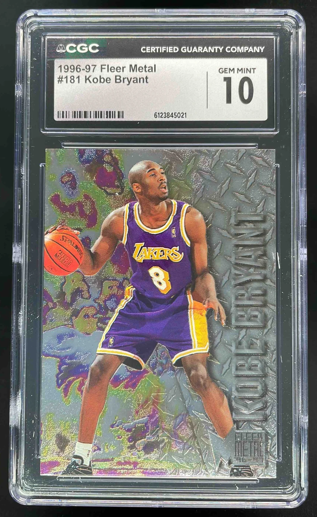 1996 Skybox Metal #181 Kobe Bryant RC CGC 10
