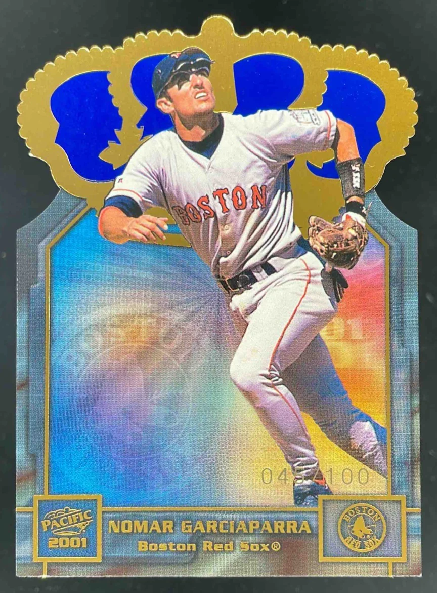 2001 Pacific Gold Crown Die Cuts Blue #9 Nomar Garciaparra /100