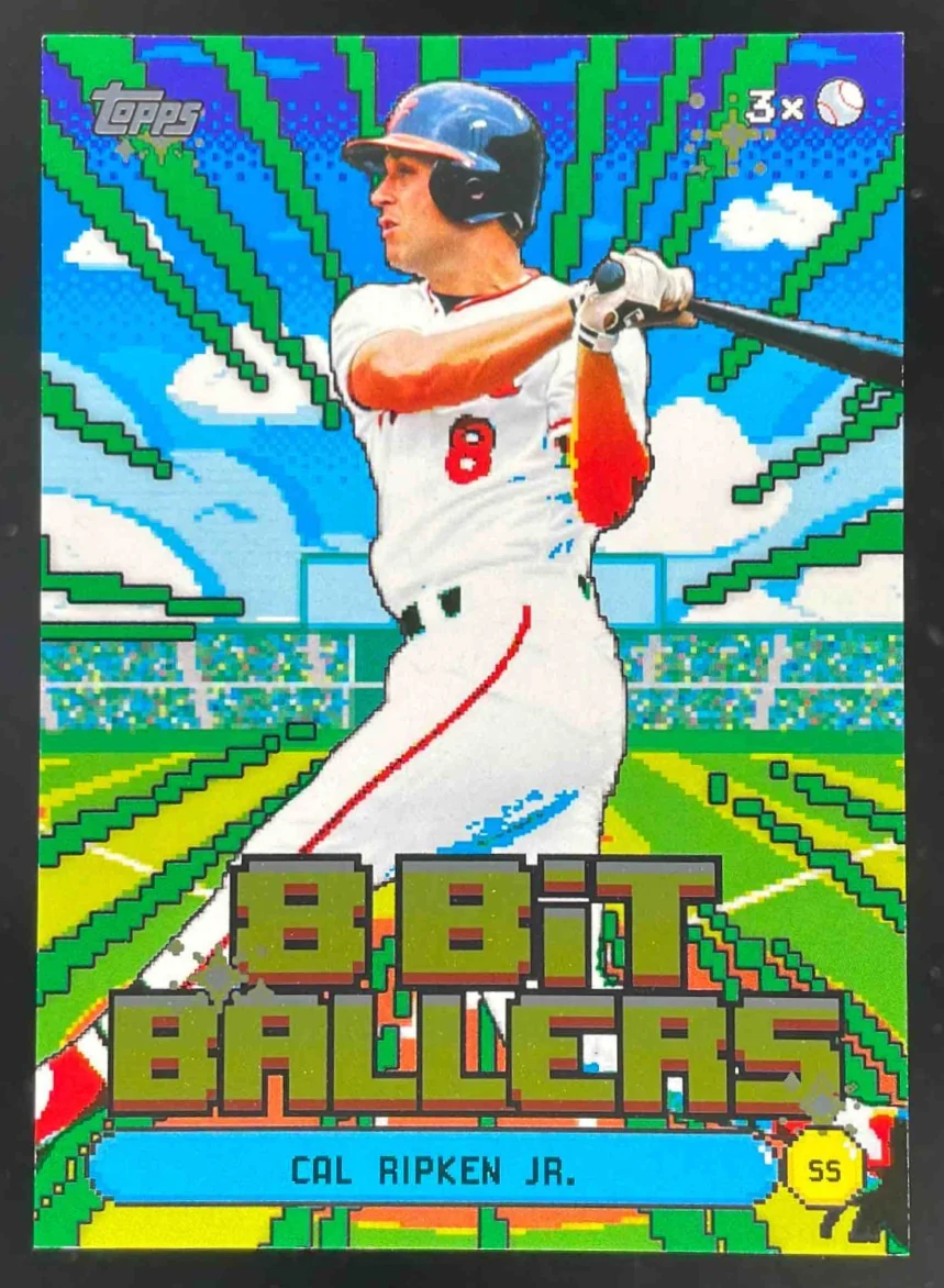 2026 Topps 8-Bit Ballers Green Foil #8B-15 Cal Ripken Jr./99