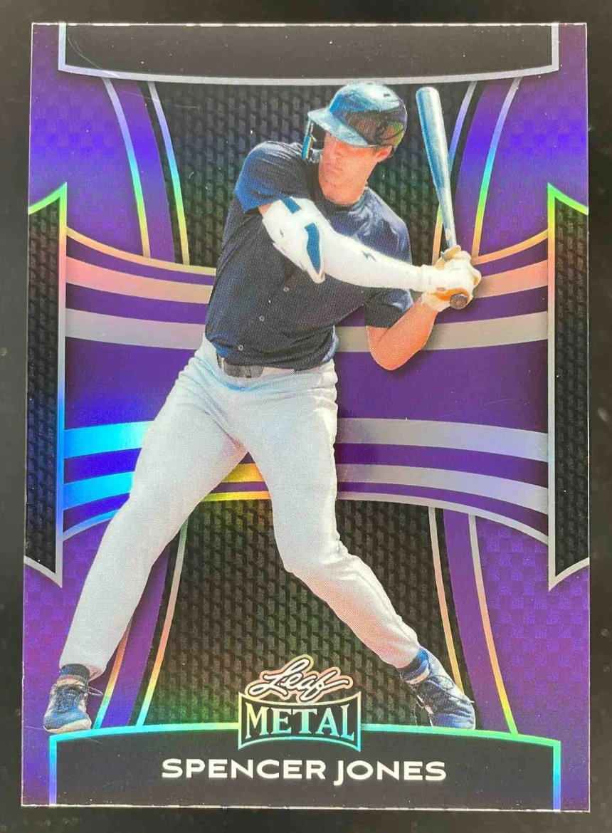 2025 Leaf Metal Set Prismatic Purple #163 Spencer Jones /10