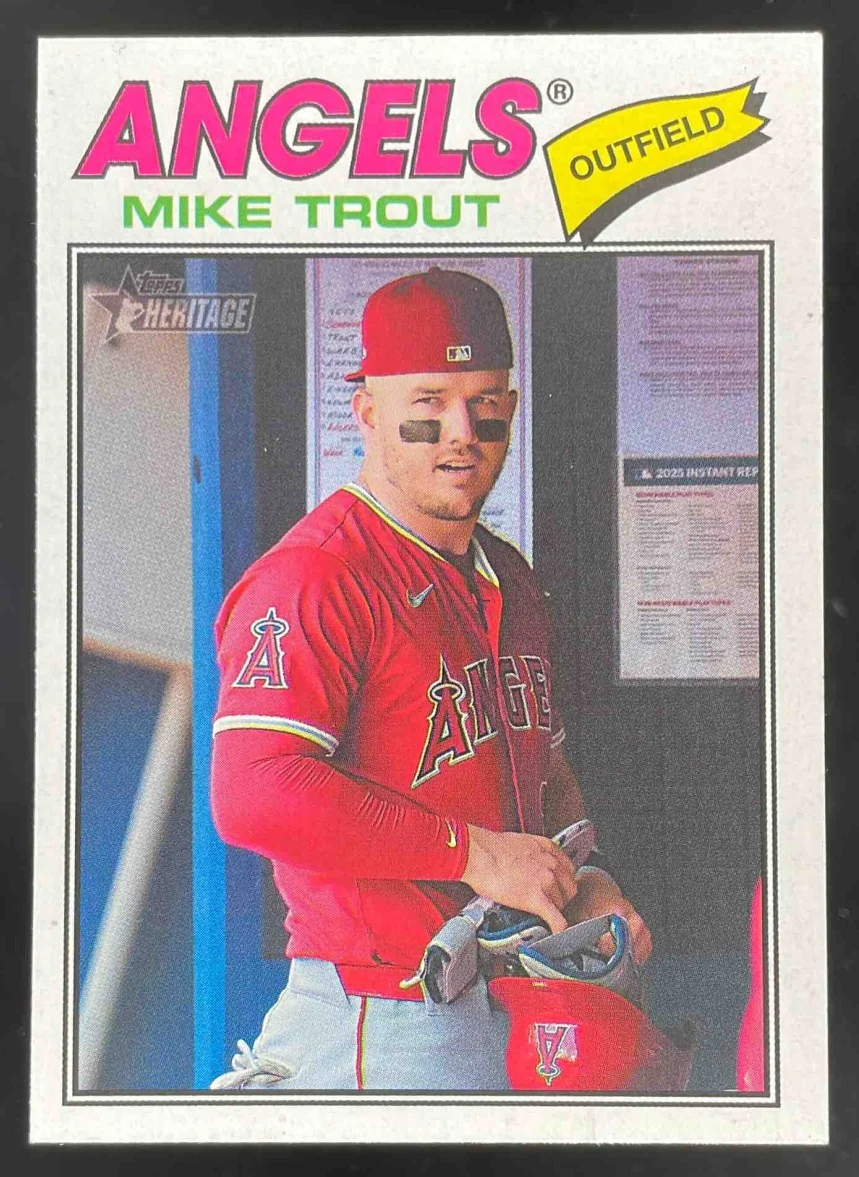 2026 Topps Heritage Image Variation #163 Mike Trout