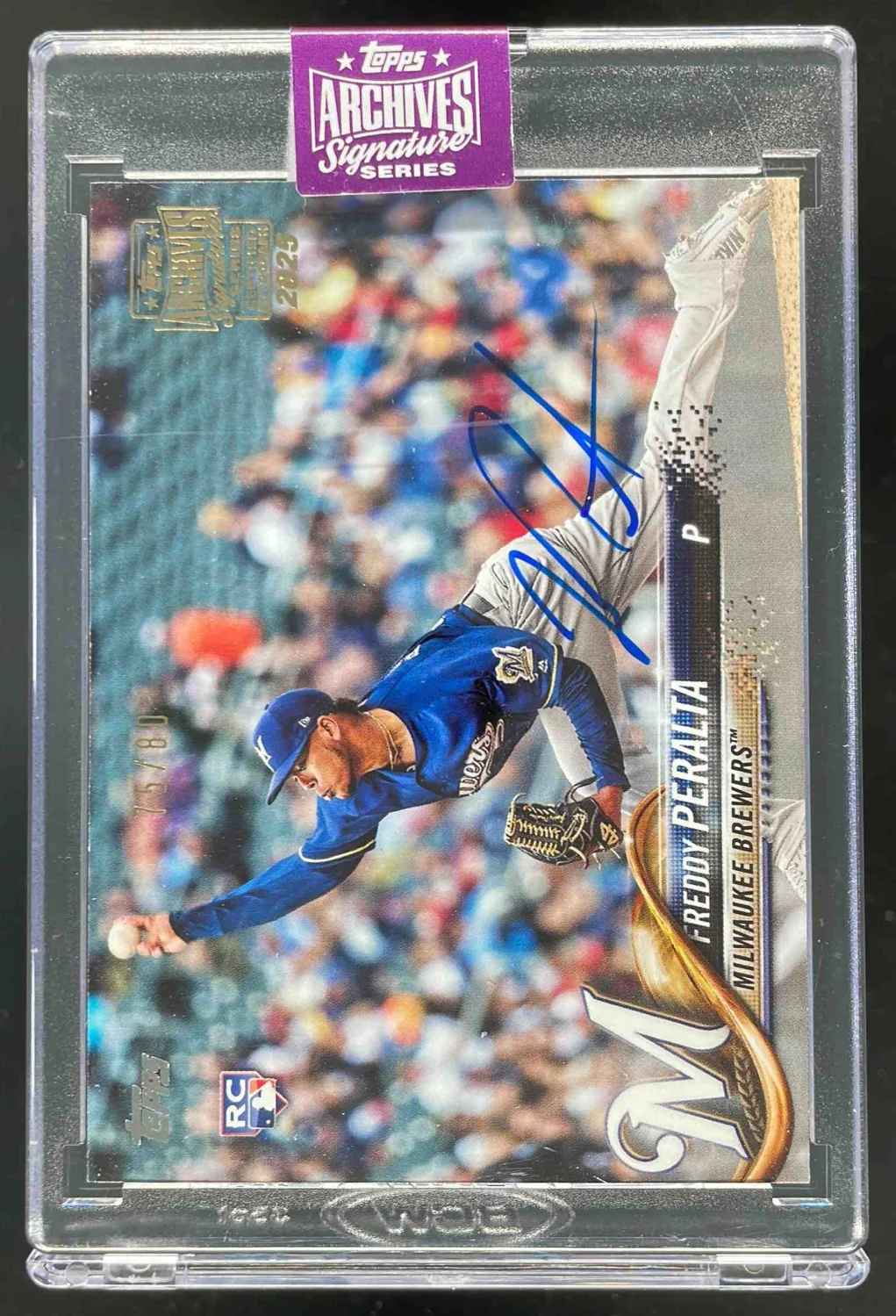 2025 Topps Archives Signature Series Autograph Freddy Peralta Auto /80