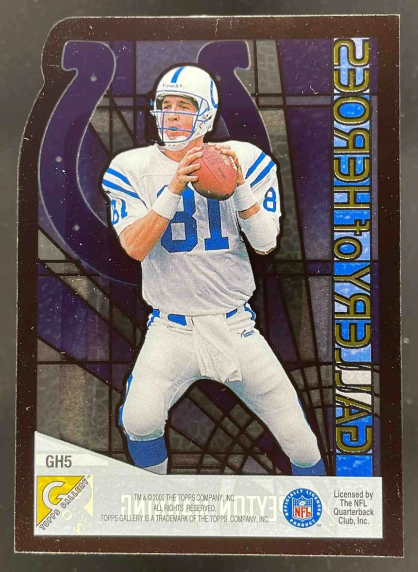 2000 Topps Gallery of Heroes #GH5 Peyton Manning - Image 2