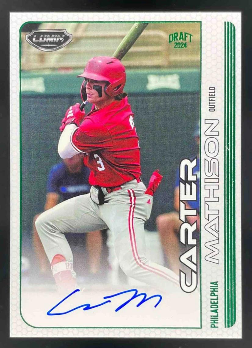 2024 Pulse Lumin Autograph #PD-CA Carter Mathison Auto /25