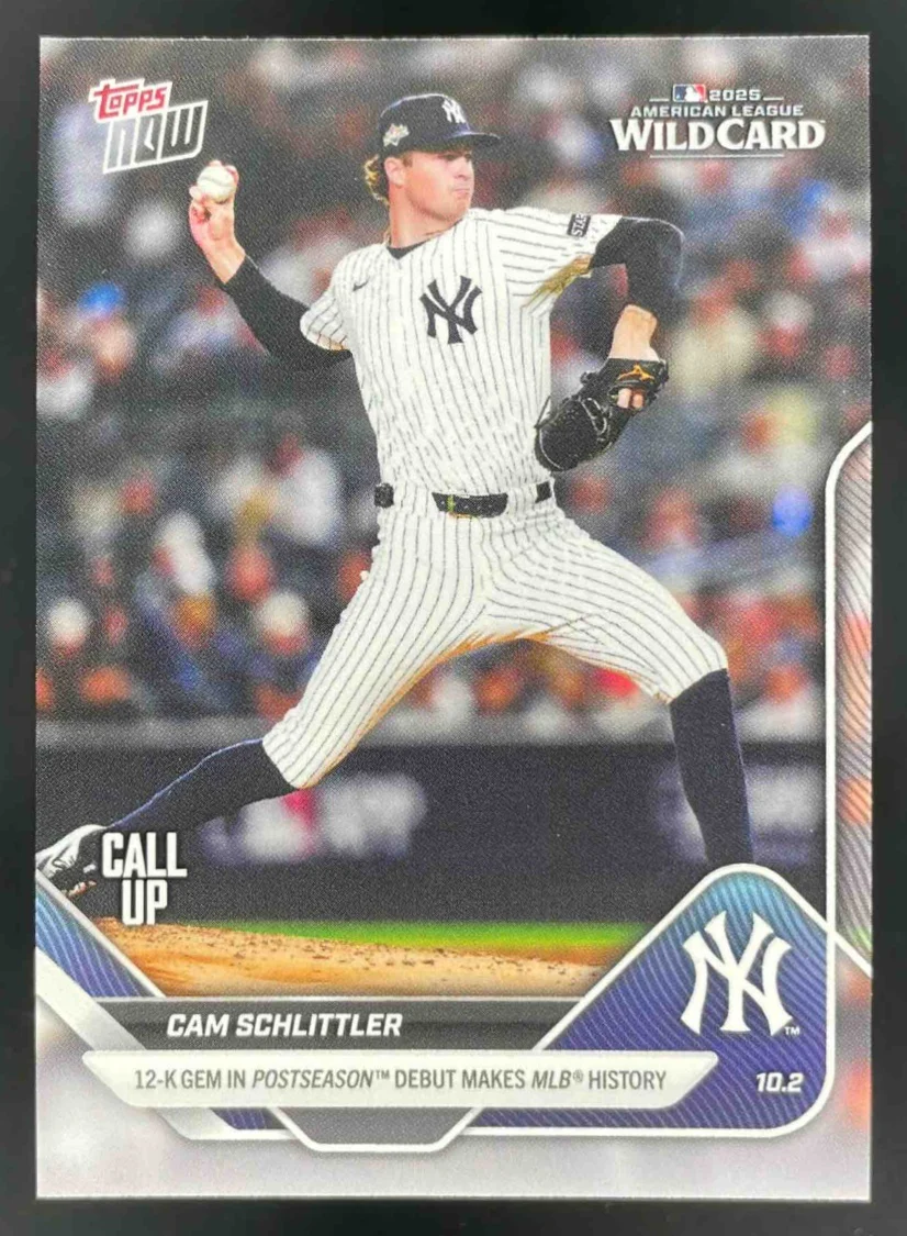 2025 Topps Now #817 Cam Schlittler