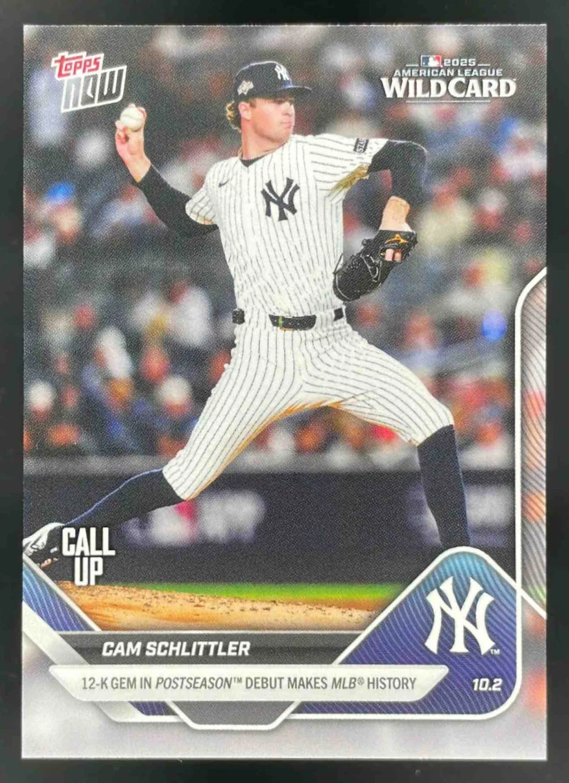 2025 Topps Now #817 Cam Schlittler