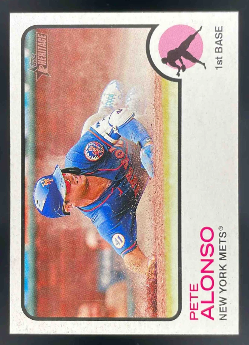2022 Topps Heritage Image Variation #54 Pete Alonso