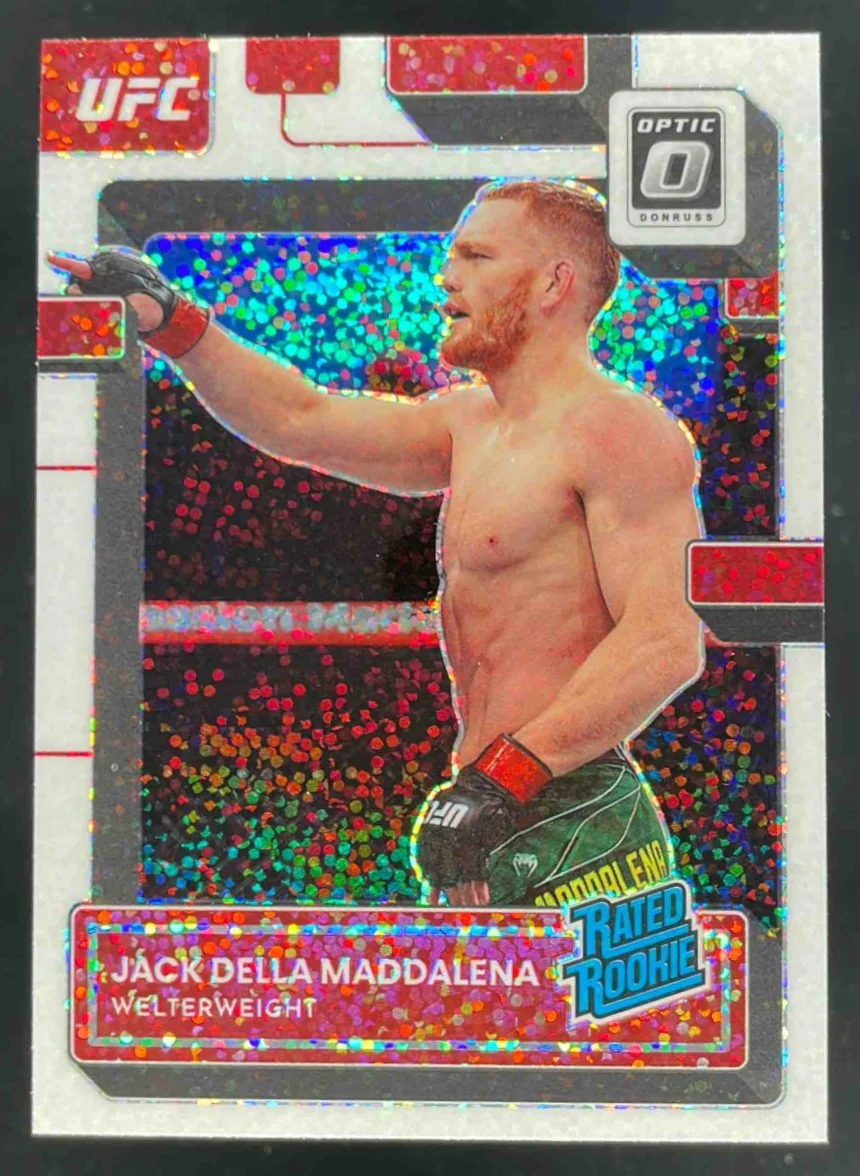 2023 Donruss Optic UFC White Sparkle SSP #144 Jack Della Maddalena Rated Rookie