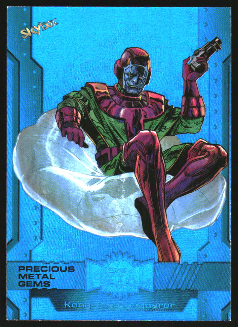 2024 SkyBox Marvel Metal Universe Precious Gems Blue Kang The Conquerer /50