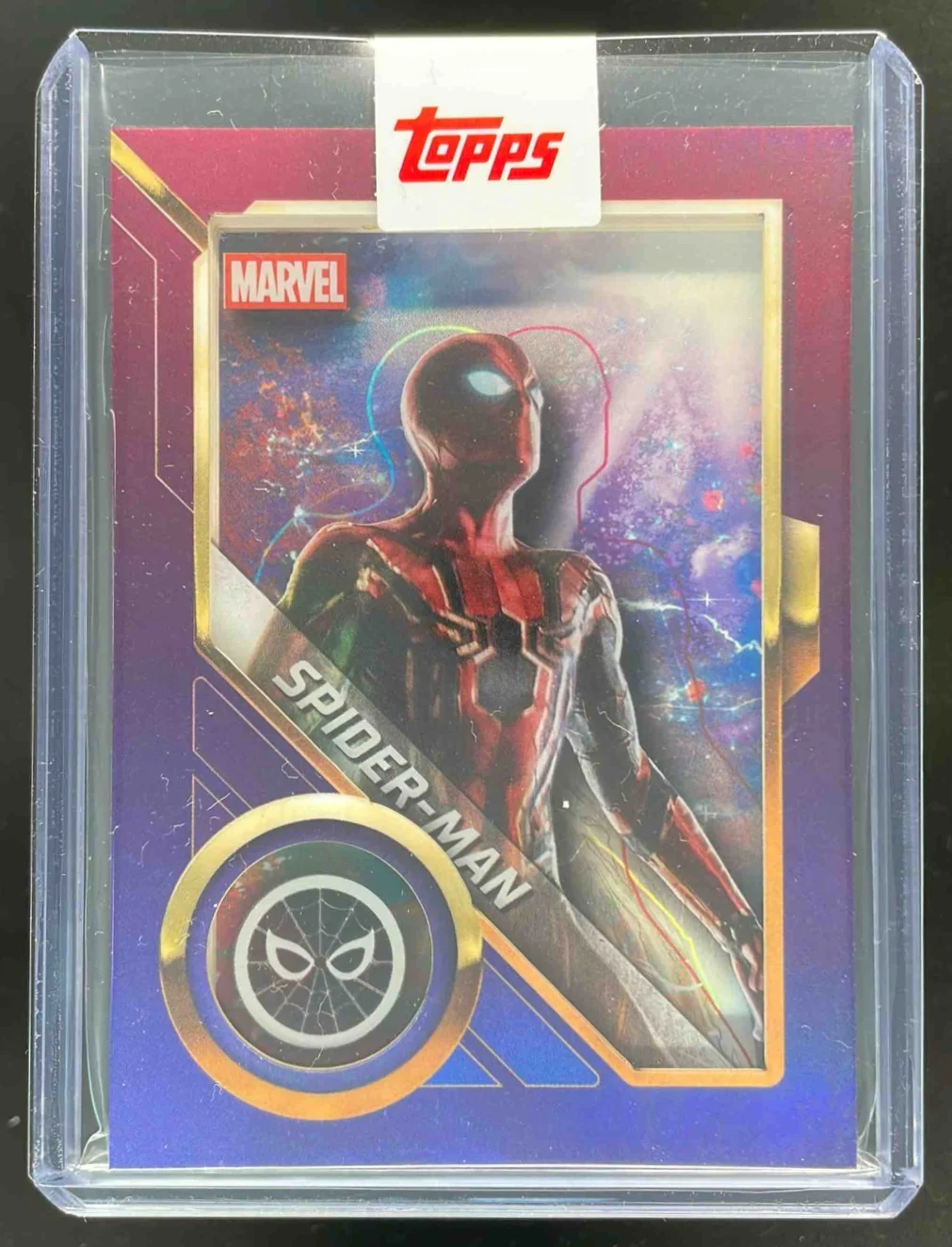 2025 Topps Chrome Marvel Studios Avengers Shadowbox #AS-10 Spider-Man