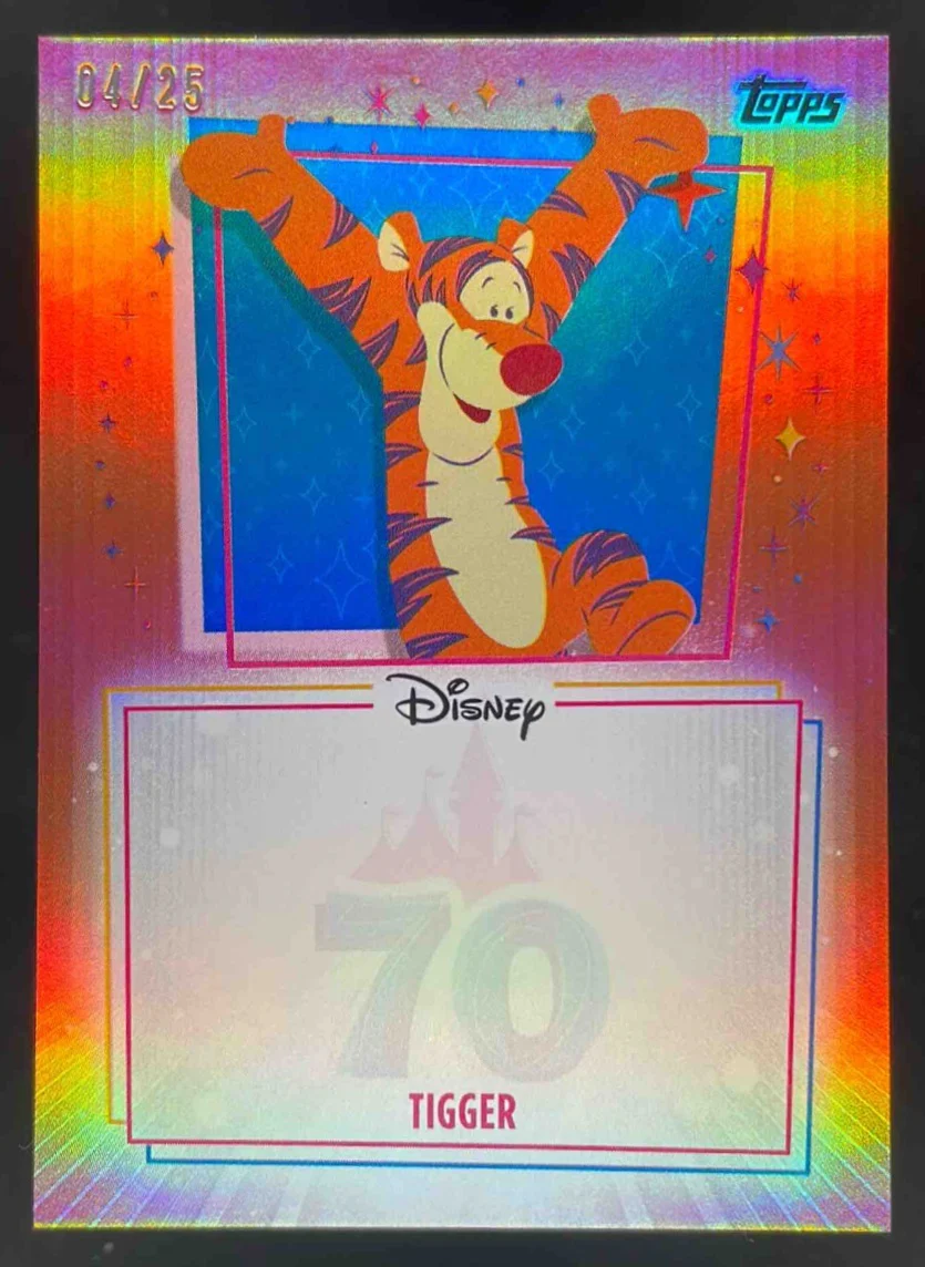 2025 Topps Disneyland 70th Anniversary Unsigned Opportunity Orange Tigger /25