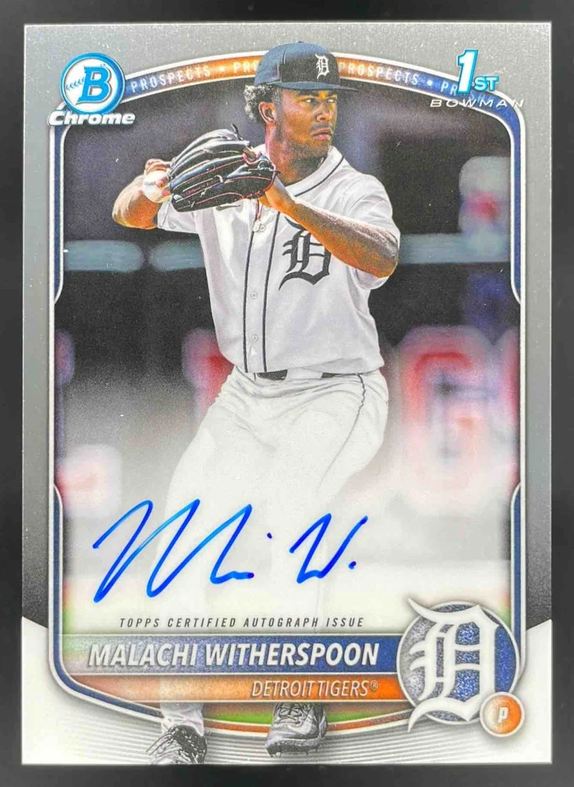 2025 Bowman Draft Chrome Prospect Autograph #CPA-MW Malachi Witherspoon RC Auto